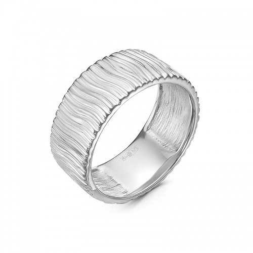 Стильное кольцо с необычной фактурной поверхностью 142785-0