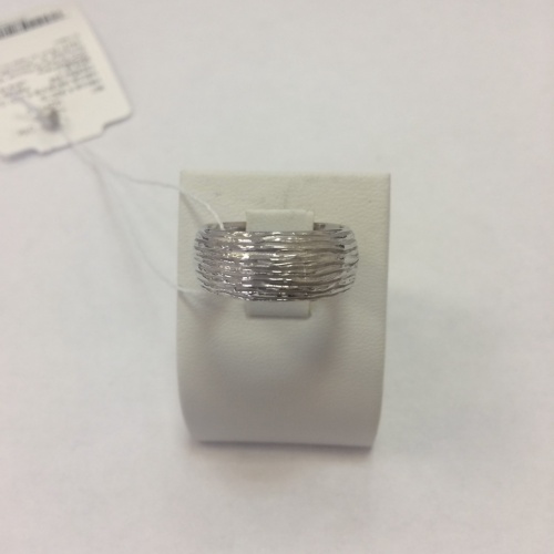 Стильное кольцо с необычной фактурной поверхностью 142775-0