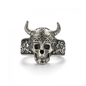 Кольцо череп Викинг 142973-7