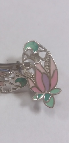 Серьги Цветочный ажур 220101-9