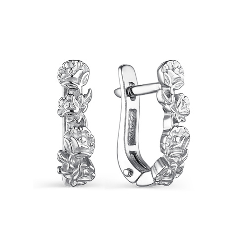 Серьги Пионы 243342-0