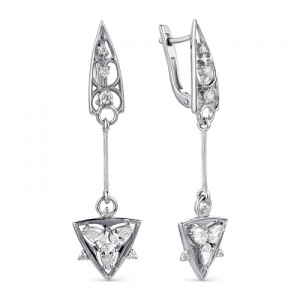 Серьги Готика хрустальная 240140-1