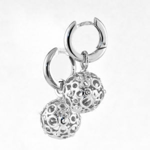Серьги - конго 220600-1 с подвесами шарами