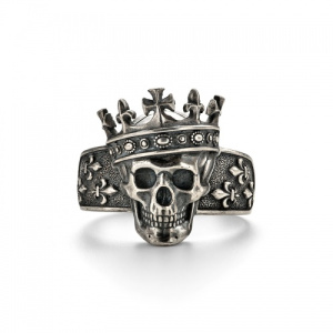 Кольцо череп Король 142975-7