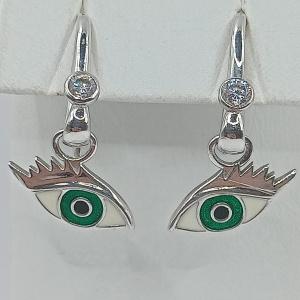 Серьги Глаза 229921-1