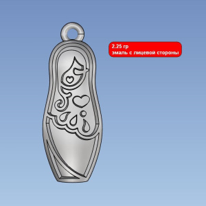 Серьги Стильные матрешки A-la-Rus 245380-0-2