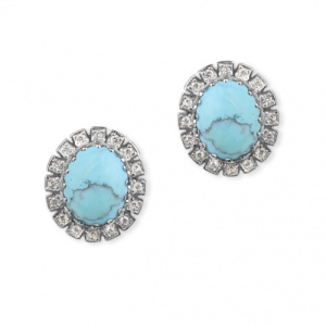 Серьги классические с Бирюзой 225130-10