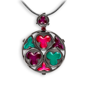 Подвеска с витражной эмалью из коллекции Готика 340143-2-1