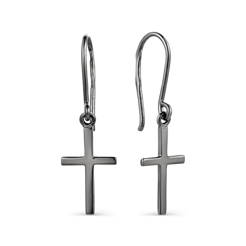 Серьги миниатюрные крестики  242262-1