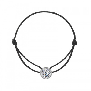 Браслет на нитке с большим Фианитом  420040-6-2